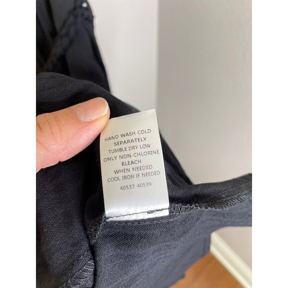 Sugarlips Sun Beam Trapeze Midi Dress Size XS Black Tie Waist New - Picture 7 of 8